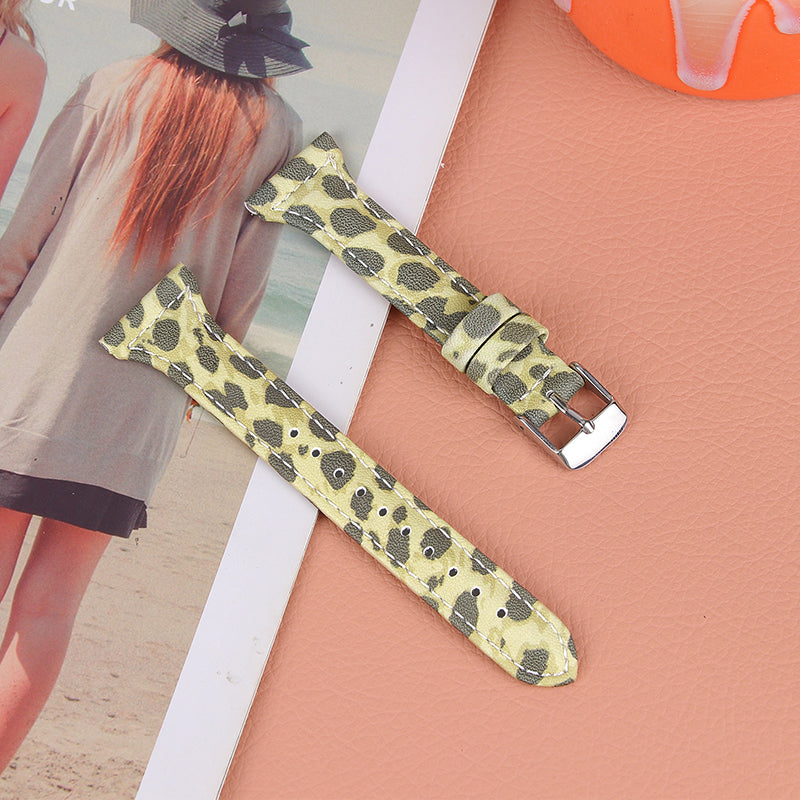 For Xiaomi Mi Watch Color Haylou Solar LS05 Soft Genuine Cowhide Leather Wristband Leopard Texture Watch Strap For Xiaomi Mi Watch Color Haylou Solar LS05 Soft Genuine Cowhide Leather Wristband Leopard Texture Watch Strap